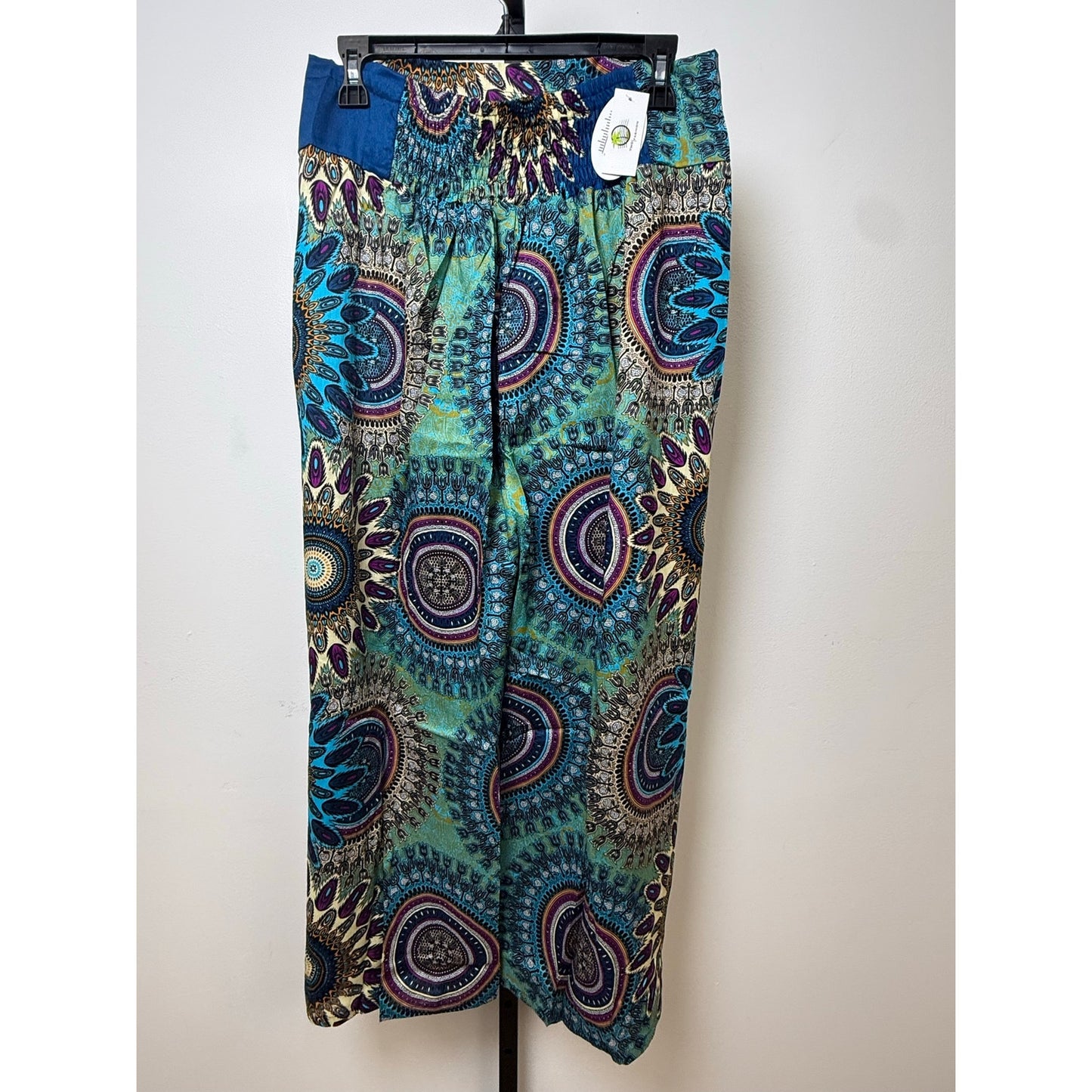 Boho Wide-Leg Wrap Pants – One Size