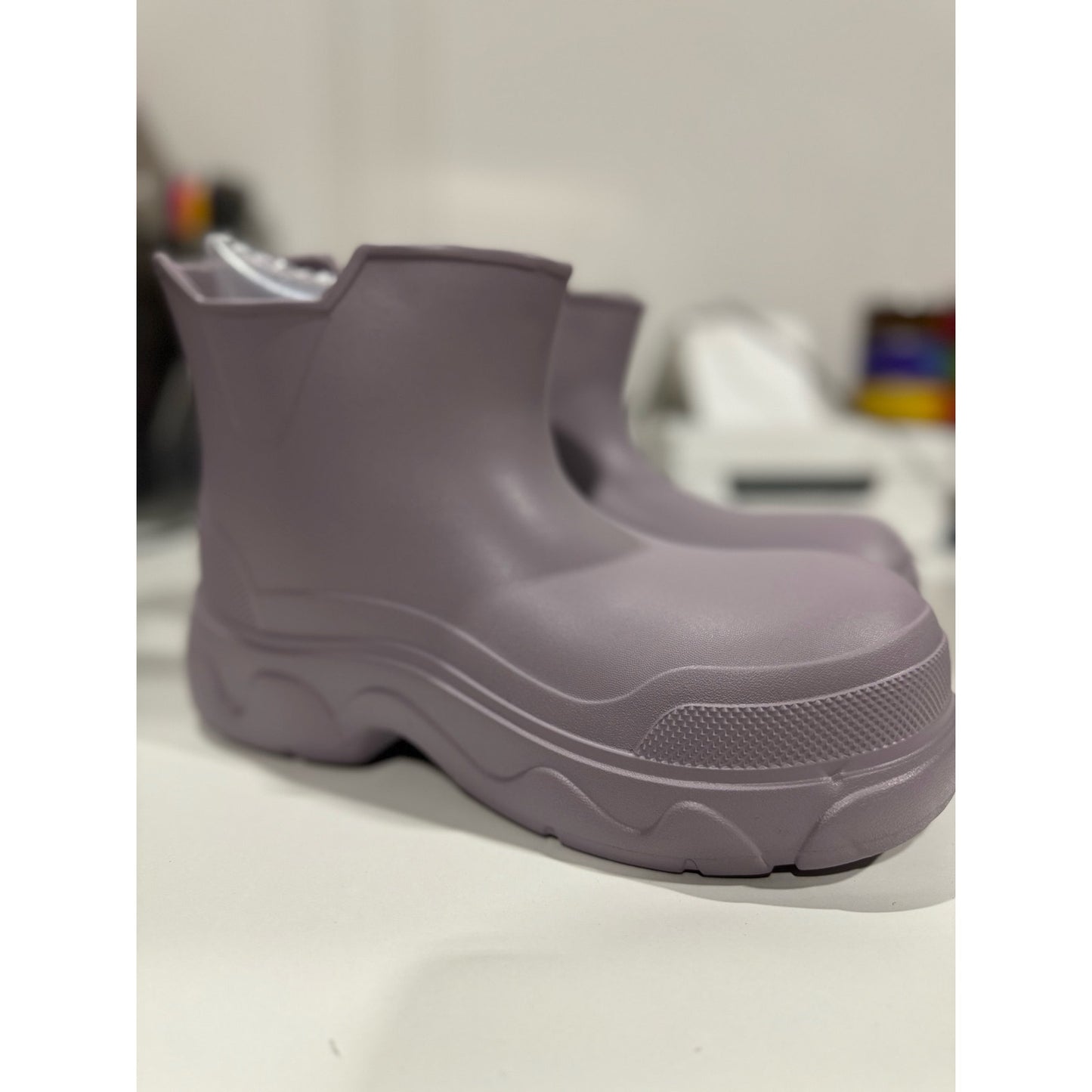 Short Rain Boots for Women Waterproof Garden Shoes Stylish Light Ankle Rain37-38