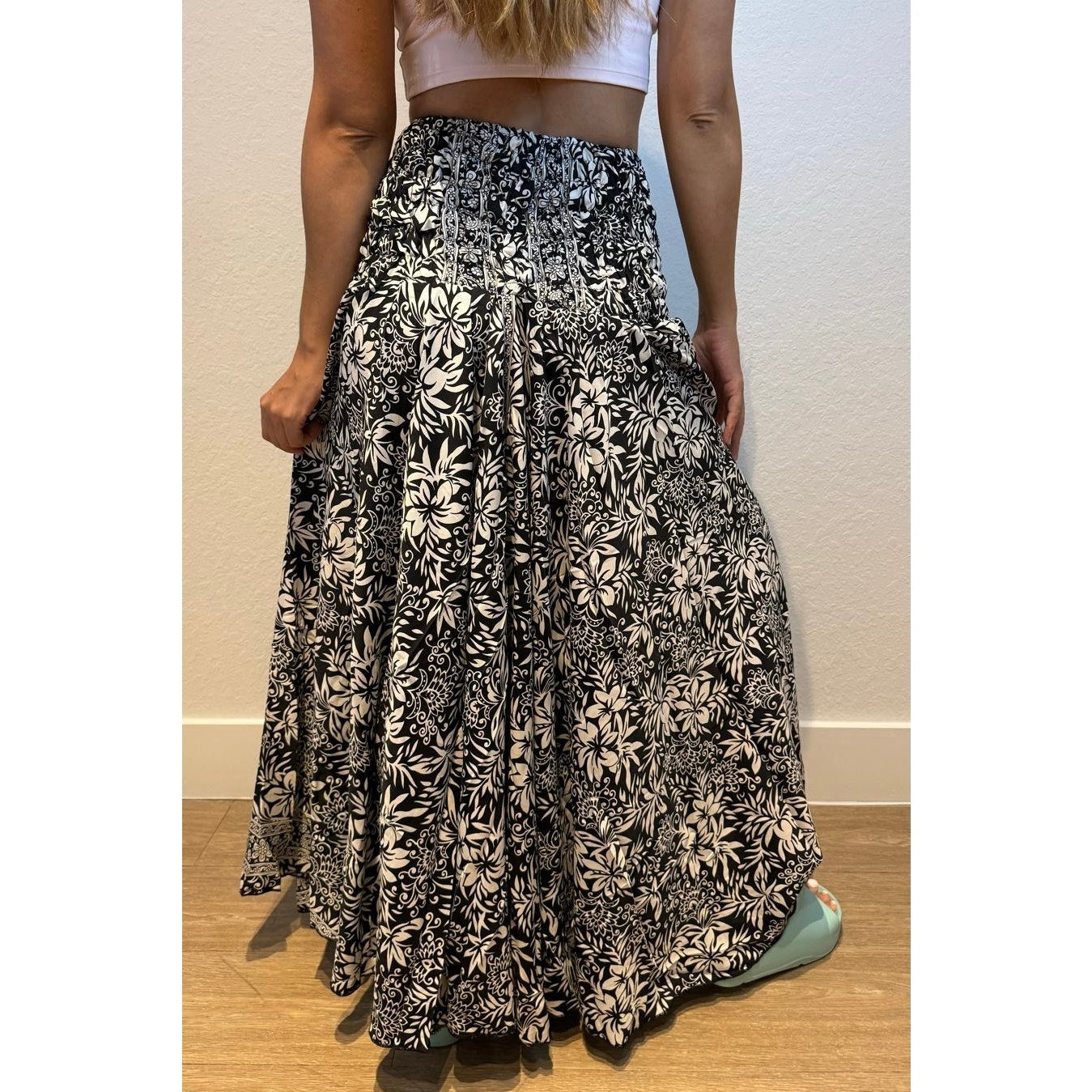 Maxi Pants Wide Leg High Waisted