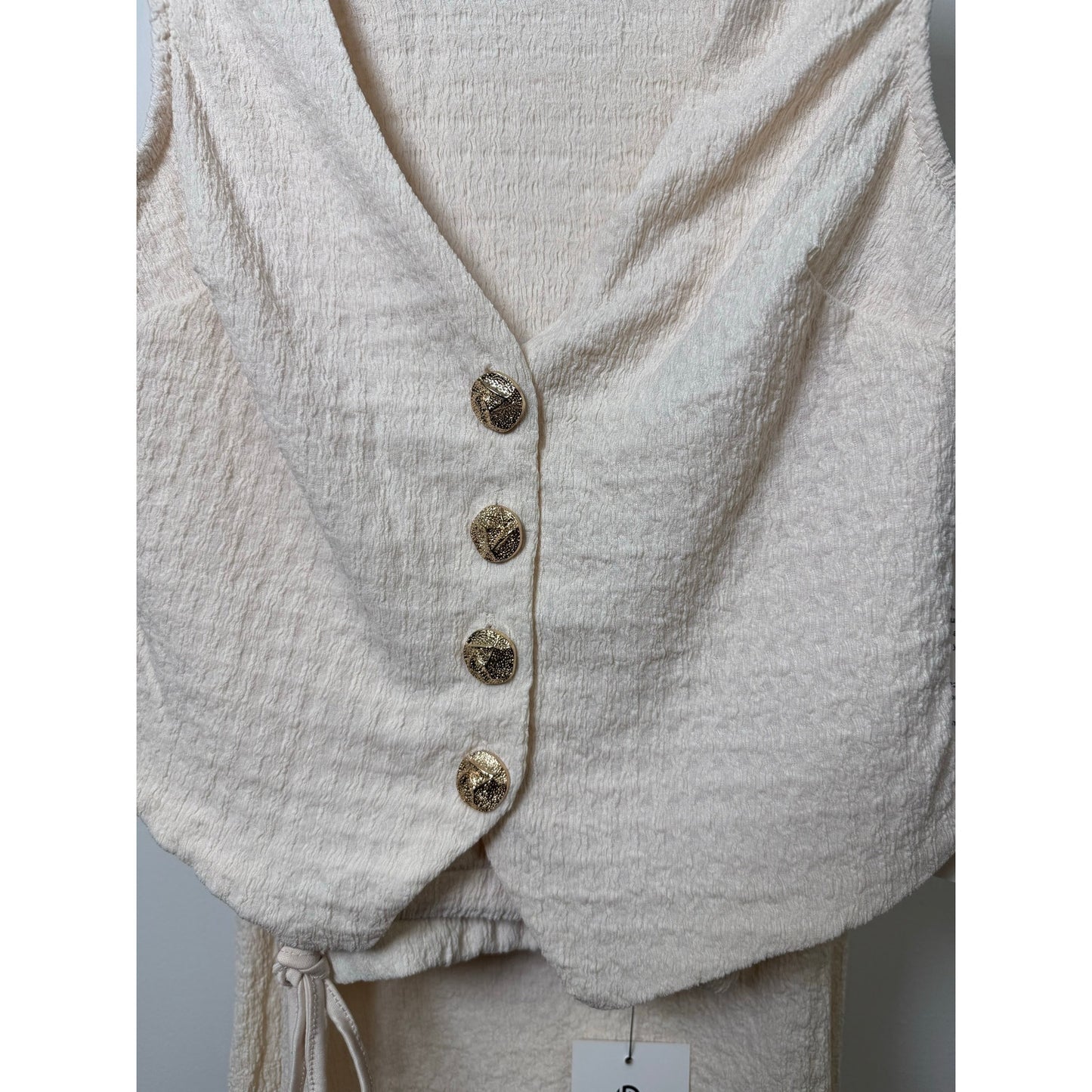 Sunday Shoreline Waffle-Knit Two-Piece Set