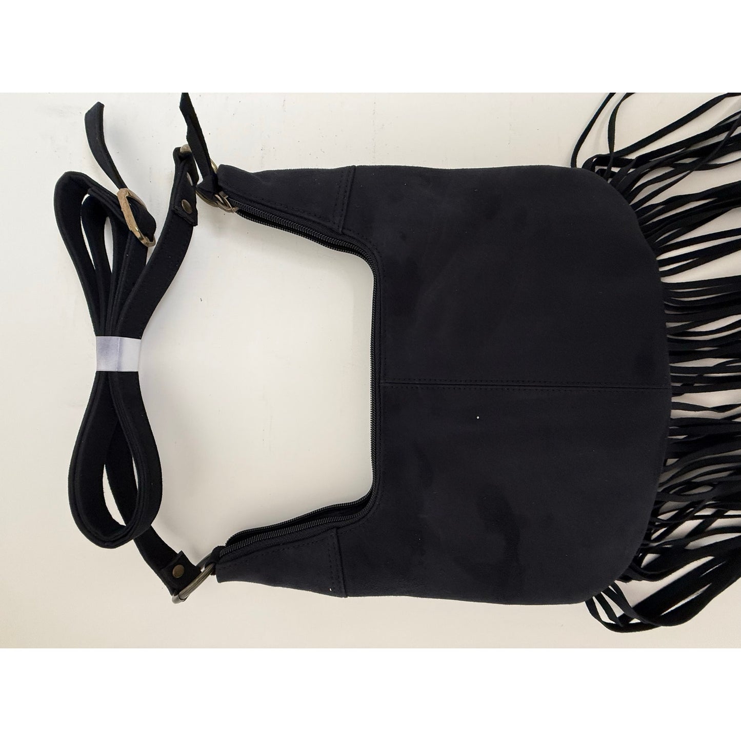 Black Fringe Crossbody Bag
