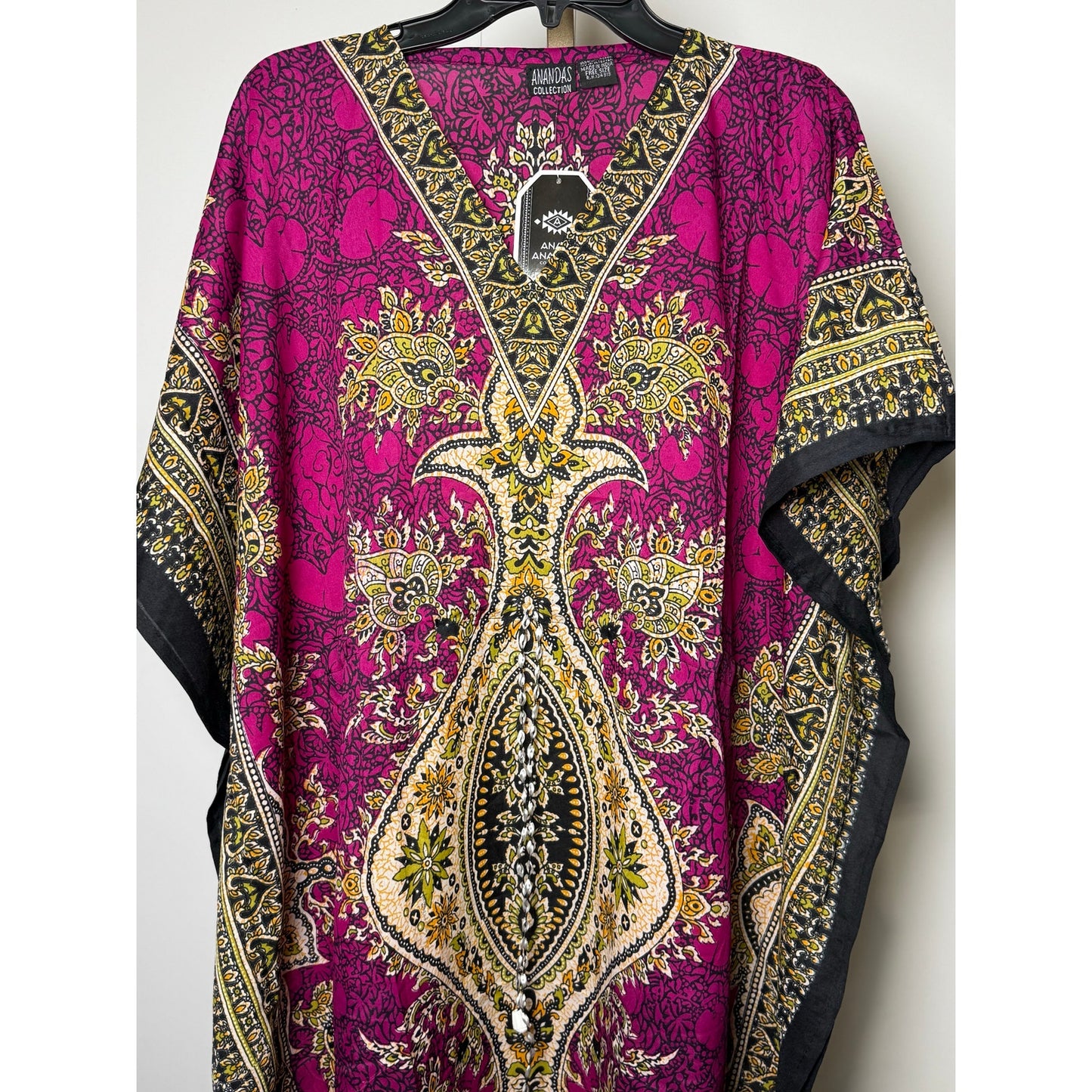 Women's Kaftan Print Kimono Stylish Loungewear, Beach Cover-Up