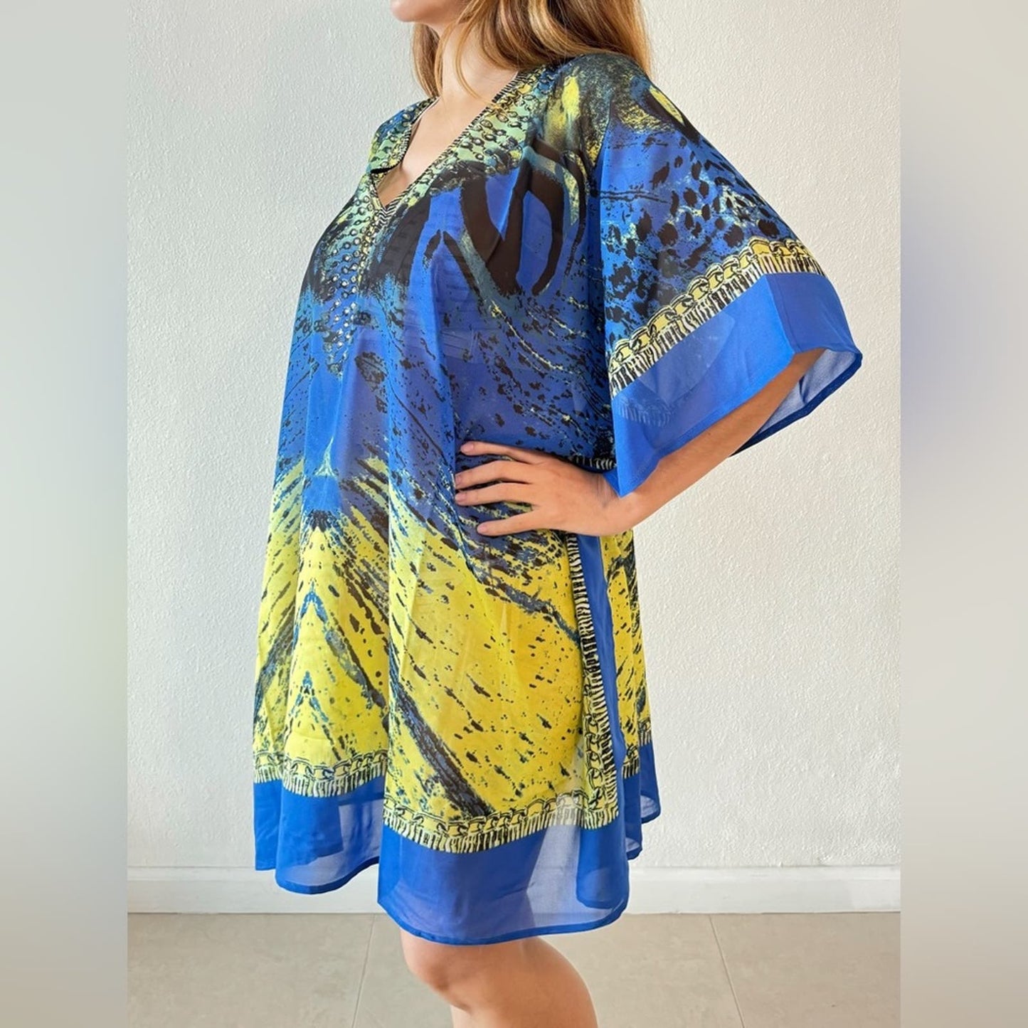 Bijoux Terner Geo beachwear cover up